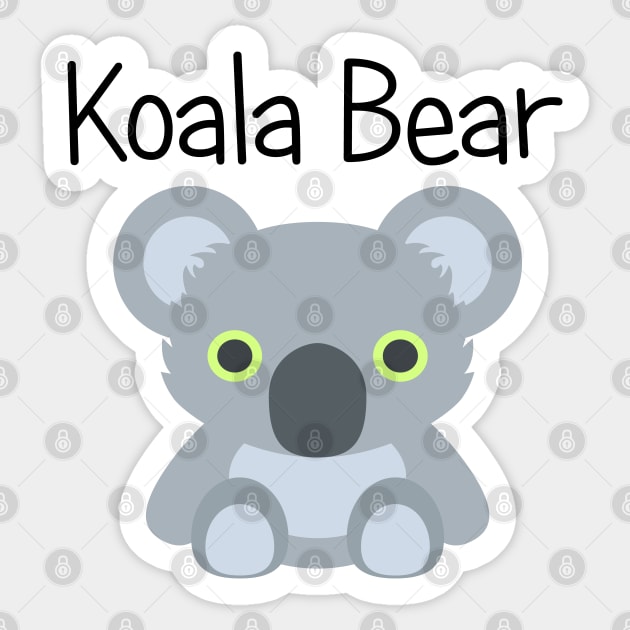 Fuzzy Wuzzy Koala Bear Sticker by EclecticWarrior101